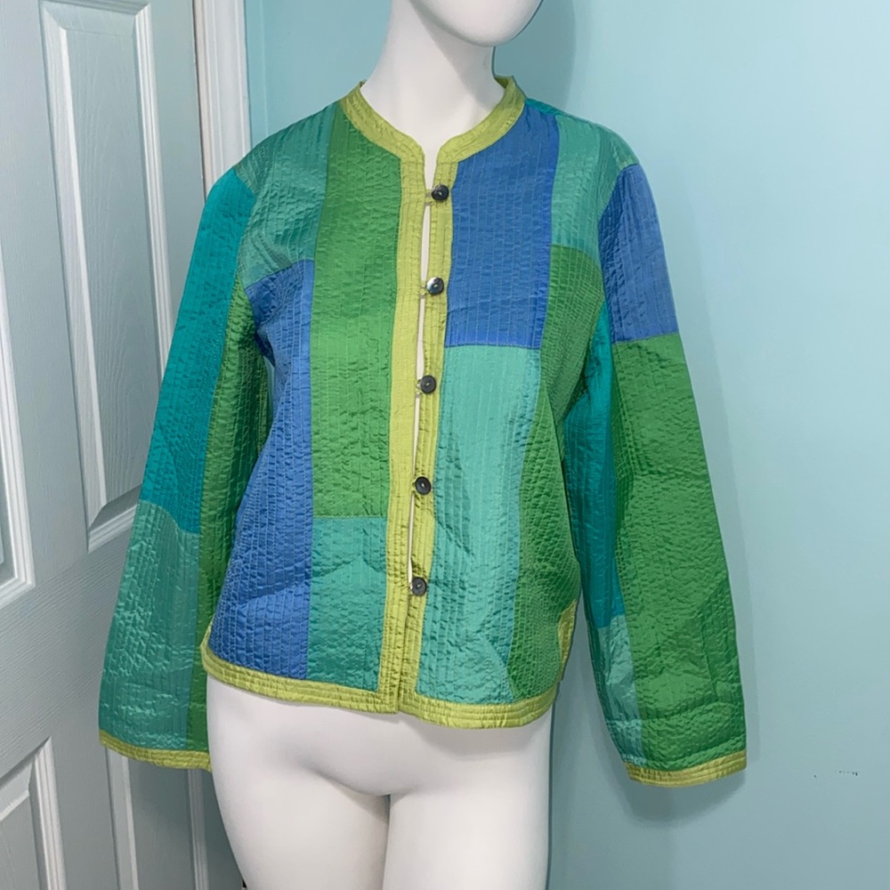 Vintage silk TravelSmith jacket